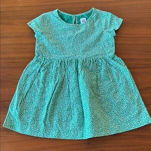 Baby Gap floral Green Dress 3T